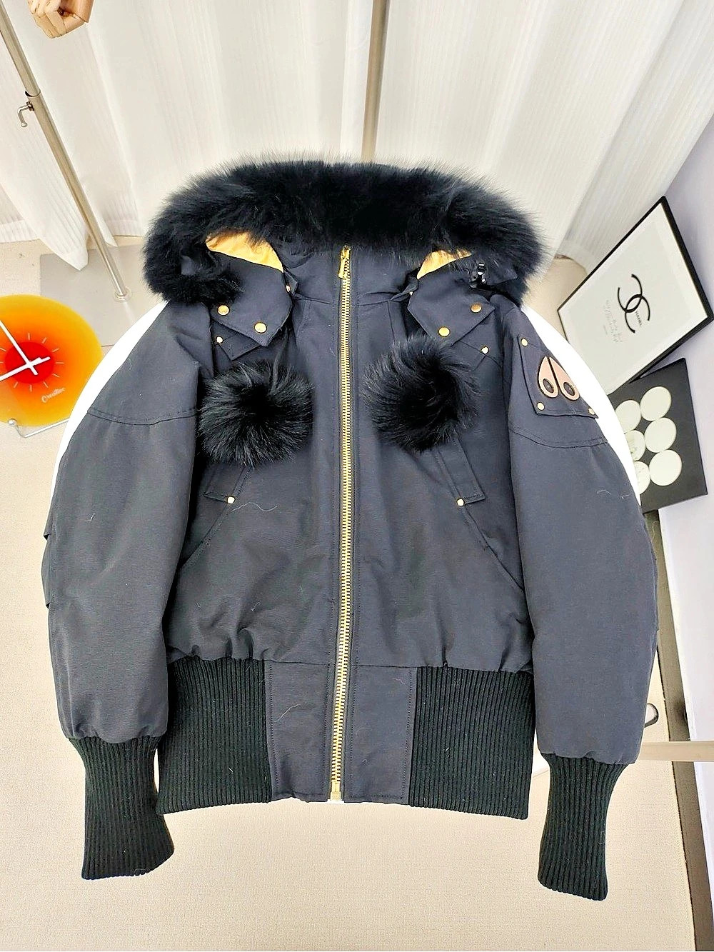 Moose Knuckles Stirling Parka / Bomber Black Puffer Jacket